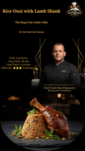 Rice Ouzi with Lamb Shank Hero Card by Chef Tarek BouGhanam