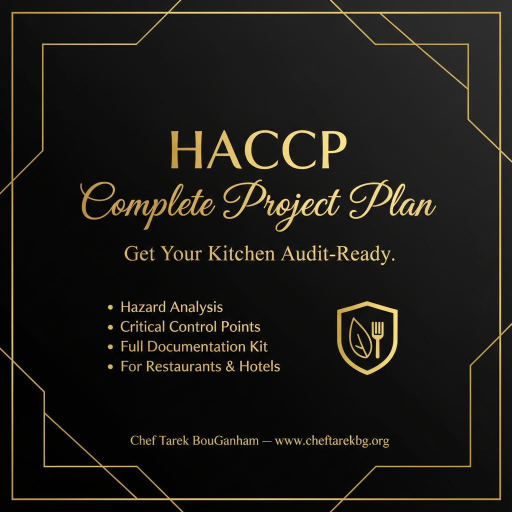 HACCP Complete Project Plan — Chef Tarek BouGhanam