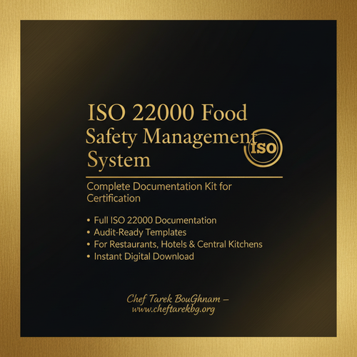 ISO 22000 Food Safety Management System — Chef Tarek BouGhanam