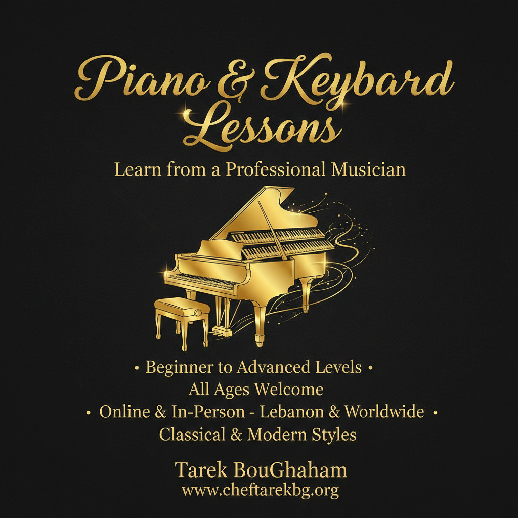 Piano & Keyboard Lessons — Tarek BouGhanam