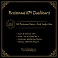 Restaurant KPI Dashboard — F&B Performance Tracker | Chef Tarek BouGhanam